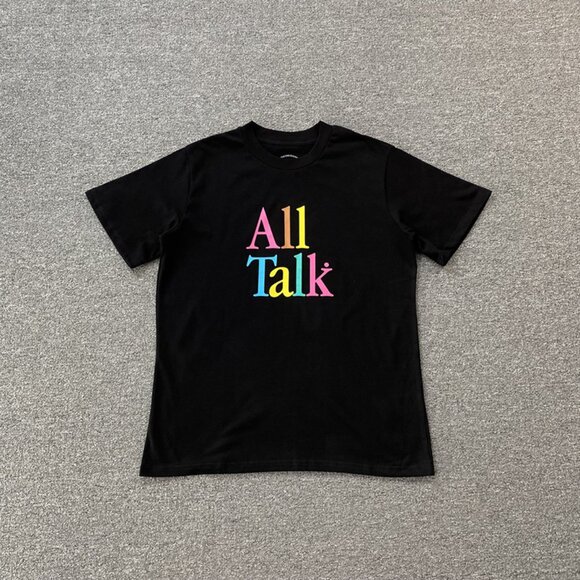 Anti Social Social Club Black T Shirt With Colorful Letters